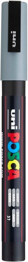 uni POSCA PC3M WaterBased Paint Markers Reversible Fine Tip 0913mm Grey