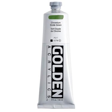 GOLDEN 5 Oz Heavy Body Acrylic Color Paints Color Chromium Oxide Green