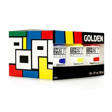 Golden SoFlat Matte Acrylic Paint Pop Set 09740