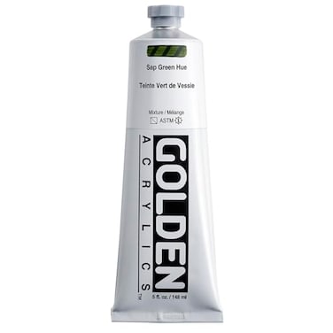 GOLDEN 5 Oz Heavy Body Historical Hue Acrylic Paints Color Sap Green Hue