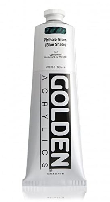 Golden Heavy Body Acrylic Phthalo Green Blue Shade 5 oz Tube