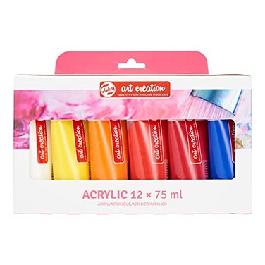 Talens Art Creation Royal Acrylic Assorted Set of 12 75ml 3582812M