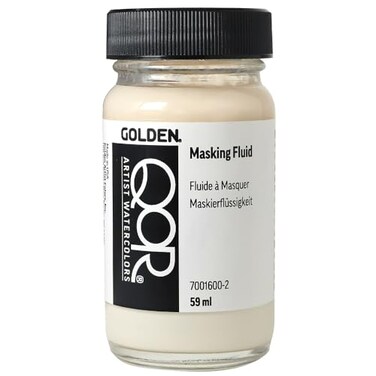 GOLDEN QoR Watercolor Masking Fluid by 2 oz Jar Professional Mediums Grounds