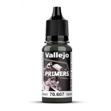 Vallejo Surface Primer Color UK Bronze Green 18 ml 06 floz Matte Finish and Fast Drying Perfect for Airbrushing and Great Adhesion to Figurines and Scale Models