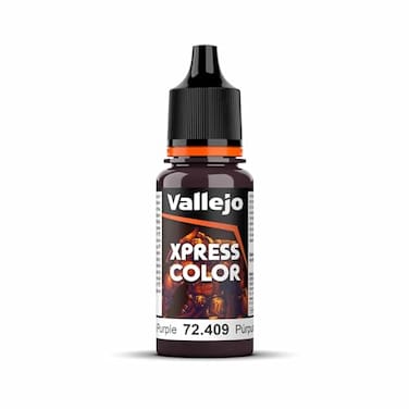 Vallejo Xpress Color Deep Purple 18 ml 06 floz Speedy Application and Drying Vibrant and Saturated Tones Allows Colors to Flow Easily over the Miniature Surface