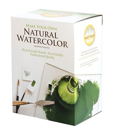 NATURAL EARTH PAINT ECO-FRIENDLY PAINT KITS Natural Watercolor Kit Eco Friendly Professional Grade 7 Colors