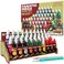The Army Painter Warpaints Fanatic Mega Set Combo 50 x 18 mL Acrylic Paints incl Skin Tones Metallics Effects Washes 1 Free Paint Station 2 Brushes Model Paint for Warhammer DD