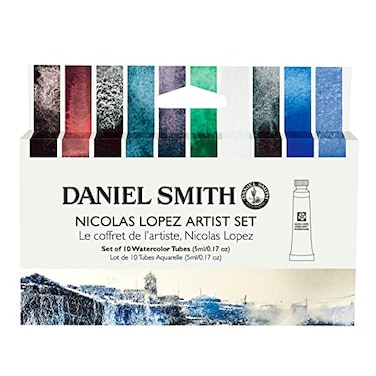 Daniel Smith Transparent Watercolor Paint Extra Fine Nicholas Lopez Artist 10 Colors 164 ft 5 m No 2 285610443