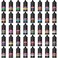 Turbo Dork All Our Metallics Acrylic Paints Bundle Waterbased NonToxic Metallic Finish Paints
