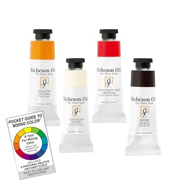 Jack Richeson Co Shiva Series Oil Paint Set 4 Color Limited Palette