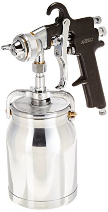 Astro Pneumatic Tool Tool AS7SP Spray Gun with Cup Black Handle 18mm Nozzle