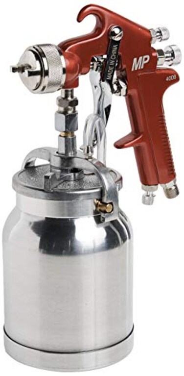 AP Astro Pneumatic Tool Company Astro Pneumatic Tool 4008 Spray Gun with Cup Red Handle 18mm Nozzle