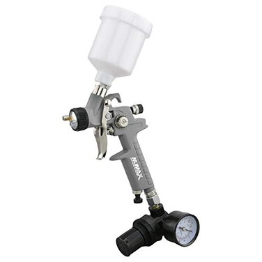 NuMax SPS08 Pneumatic 08 mm Tip Mini HVLP Gravity Feed Spray Gun with 125 cc Plastic Cup