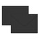 YINUOYOUJIA A7 Envelopes 100 Pack Black Envelopes 5x7 V Flap Invitation Envelopes Perfect for PhotoCards Invitation Wedding Announcements Baby Shower525 x 725 black