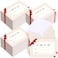 Gueevin 600 Pcs Mini Gift Card Envelopes Holiday Card Sleeves Gift Holder Small Envelopes Bulk for Note Mailing Office Wedding Birthday Party 369 x 269 inRedBow