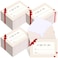 Gueevin 600 Pcs Mini Gift Card Envelopes Holiday Card Sleeves Gift Holder Small Envelopes Bulk for Note Mailing Office Wedding Birthday Party 369 x 269 inRedBow