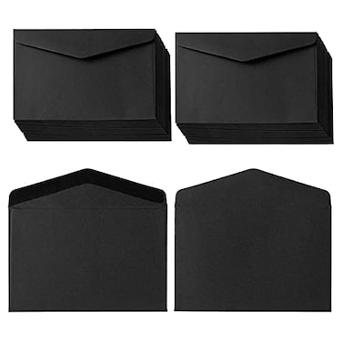 Homtable 120 Pack Mini Envelopes Small Envelopes SelfAdhesive Kraft Paper Tiny Pockets for Business Cards Christmas Holiday Small Gift Cards Invitations Cards413276 Black
