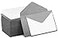 Purple Q Crafts Mini Envelopes Silver 4 x 275 Gift Card Envelopes EasySeal Business CardGift Card Envelopes 140 Pack with Cards
