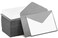 Purple Q Crafts Mini Envelopes Silver 4 x 275 Gift Card Envelopes EasySeal Business CardGift Card Envelopes 140 Pack with Cards
