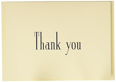 CraneCo. Crane Co Navy Thank You Note CT1416