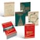 Better Office Products 50 Pack Christmas Cards with Gold Foil Iconic Images 5 x 7 High Gloss Gold Foil Interior Greeting with 50 Envelopes 50 Count Boxed Set