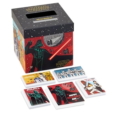 Hallmark Star Wars Valentines Day Cards for Kids School Classroom Exchange and Mailbox with Light and Sound