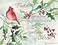 Lang Cardinal and Berries Boxed Christmas Cards 18 pack wDecorative Box by Susan Winget