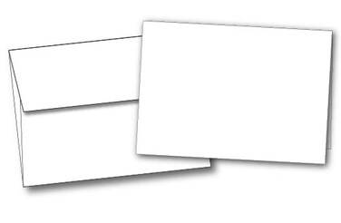Desktop Publishing Supplies Heavyweight Small Blank Note Cards with Envelopes for Card Making 40 Cards and Envelopes Set Bright White Card Stock For Making Greeting Cards Thank You Cards and Notecards