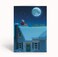 Stonehouse Collection Holiday Night Santa Moon Gazing 18 Christmas Cards and Envelopes USA Made
