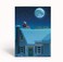 Stonehouse Collection Holiday Night Santa Moon Gazing 18 Christmas Cards and Envelopes USA Made