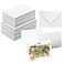 ANSSDO 50 Pack Blank Watercolor Cards with Envelopes 140lb Heavyweight 100 Cotton 5x7 Inch Foldable for Painting or Card Making