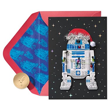Papyrus Star Wars Christmas Card Merry Force Be with You