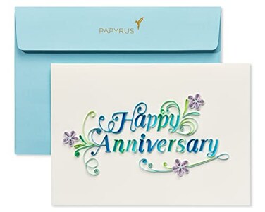 Papyrus Premium Blank Anniversary Quilling Card Happy Anniversary
