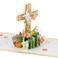Hallmark Signature Paper Wonder Religious Pop Up Card Cross with Flowers for Birthdays Baptisms Confirmations