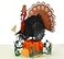 CUT POPUP.COM CUTPOPUP Turkey Thanksgiving Card Pop Up Halloween Card Pop Up Fall Greeting Thank You Cards
