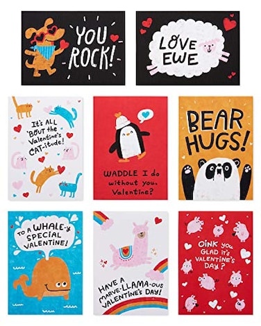 American Greetings Valentines Day Cards for Kids School and Classroom Exchange Animals 40Count