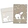 Tree-Free Greetings TreeFree Greetings Holiday Greeting Cards Polar Bear Merry Christmas Vintage Brown Recycled Paper Boxed Note Card Set 10Pack HB93300