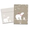 Tree-Free Greetings TreeFree Greetings Holiday Greeting Cards Polar Bear Merry Christmas Vintage Brown Recycled Paper Boxed Note Card Set 10Pack HB93300