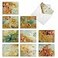 The Best Card Company 10 Boxed Note Cards with Flowers Blank Assorted Floral Notecards Bulk 4 x 512 Inch Batik Blossoms M6590OCB