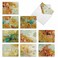 The Best Card Company 10 Boxed Note Cards with Flowers Blank Assorted Floral Notecards Bulk 4 x 512 Inch Batik Blossoms M6590OCB