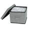 Lukeline Greeting Card Organizer and Storage Box with 15 Adjustable Dividers Stores 140 Cards Suitable for Storing Greeting Cards Envelopes Stickers Photos Notecards and More 1 PackGrey