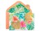 Papyrus Blank Cards with Envelopes Tropical Flowers 12Count