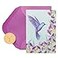 Papyrus Blank Cards with Envelopes Purple Hummingbird 14Count