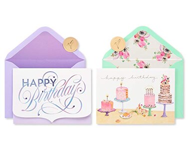 Papyrus Birthday Cards for Her Cakes 2Count