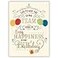 Posty Cards 25 Employee Birthday Cards Fun Typographic Design with Gold Foil Embossing 26 Vanilla Envelopes FSC Mix
