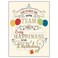 Posty Cards 25 Employee Birthday Cards Fun Typographic Design with Gold Foil Embossing 26 Vanilla Envelopes FSC Mix