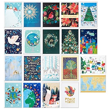 Hallmark UNICEF Boxed Christmas Cards Assortment 20 Designs 20 Cards and 21 Envelopes