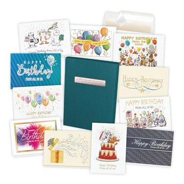 The Gallery Collection Birthday Cards Assortment Box 35 Cards Foil Embossing Birthday Group Wishes