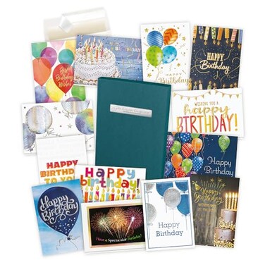 The Gallery Collection Birthday Cards Assortment Box 35 Cards Foil Embossing Birthday 1