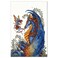 Tree-Free Greetings TreeFree Greetings EcoNotes 12Count Curiosity Dragon and Fairy Blank Notecard Set with Envelopes Featuring Amy Brown Fairies FS64544